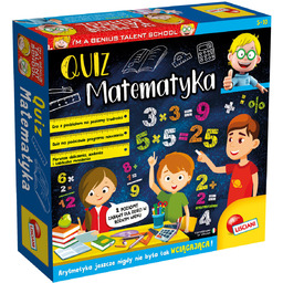 Mały Geniusz Quiz - matematyka, gra planszowa, Lisciani