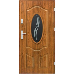 Drzwi zewnętrzne Apis złoty dąb 90 cm lewe