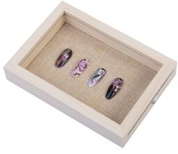 Drewniana ramka 3D wzornik ekspozytor na tipsy 12