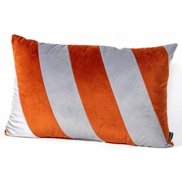 Poduszka Patchwork prostokątna grey copper, 59 x 39