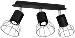 Lampa Sufitowa DANTE, MLP7357, czarny/chrom, 3x8W LED GU10