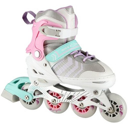 NILS EXTREME Łyżworolki NH18192 4w1 (rozmiar 39-43) Biało-różowy