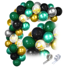 Girlanda balonowa Andrzejki Sylwester butelkowa zieleń Urodziny karnawał