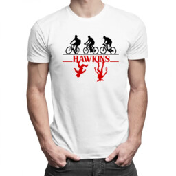 Hawkins - męska koszulka dla fanów serialu Stranger