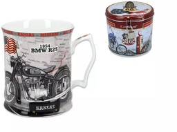 PORCELANOWY KUBEK CARMANI Motocykl BMW R25 z 1954