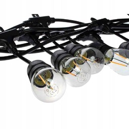 Girlanda 10 Metrów Z Żarówką Filamentową 10x1,5W