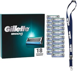 Gillette Mach3 ostrza do brody, 18 części (3