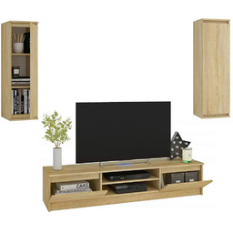 Edinos Nowoczesna meblościanka dąb sonoma C9-T45