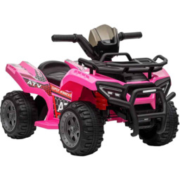 Quad elektryczny dla dzieci Homcom 70x42x45cm, różowo-czarny