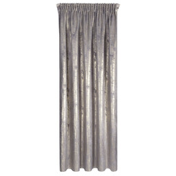 Eurofirany Zasłona 140x270 Renia stalowa złota welurowa gotowa