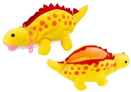 Piórnik pluszowy dinozaur żólty - Leantoys