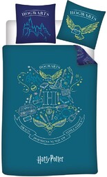 Dwustronna Pościel Harry Potter Hogwarts Sowa Hedwiga 140x200