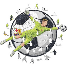 Iconic Puzzles Drewniane puzzle, unisex-dorośli, wielokolorowe, L, 500