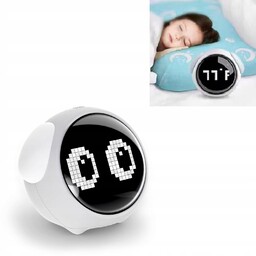 Zegar Budzik Dla Dzieci Emoji Lampka Nocna Led