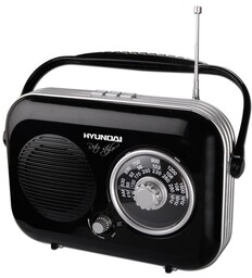 Stylowe Przenośne Radio Retro Hyundai PR100 Am/fm
