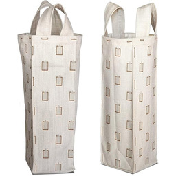 Bonamaison Bawełniana torba na wino z nadrukiem cyfrowym,