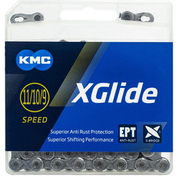 Łańcuch KMC XGlide, 9/10/11-rzędowy, 126 ogniw, Quick Link,