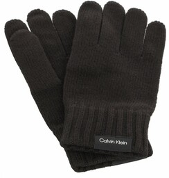 Rękawiczki Calvin Klein Classic Cotton Rib Gloves Black