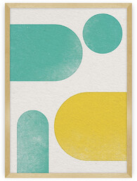 Plakat Abstract Shapes I, 50 x70 cm, Ramka: