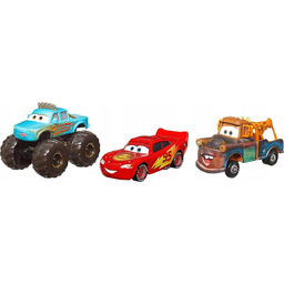 MATTEL CARS AUTA 3-PAK IVY ZYGZAK McQUEEN ZŁOMEK