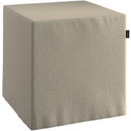 Pokrowiec na puf kostkę, szarobeżowy, kostka 40 x