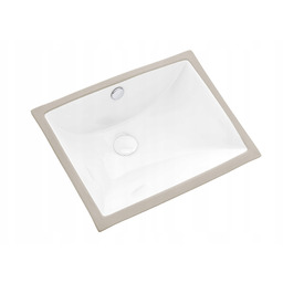 Umywalka Podblatowa prostokątna uptrend Tremo 46,5 cm biały