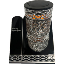 Znicz witraż VIP akryl solar SZKA6S 25 cm