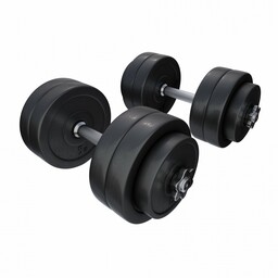 2x15 kg Zestaw Hantle Regulowane winylowe Gorilla Sports