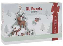 Puzzle X-mas świąteczne choinka XL Little Dutch