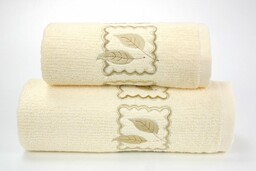Ręcznik bawełniany GRACJA Greno kremowy 50 x 100