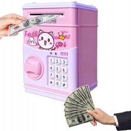 SEJF SKARBONKA na monety i banknoty elektryczny bankomat
