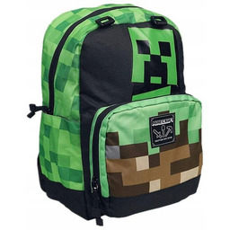 Plecak szkolny wycieczkowy wielokomorowy pixele Minecraft A4