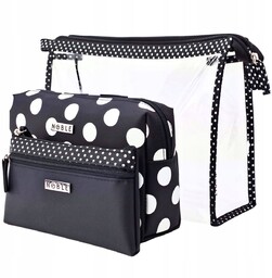 Kosmetyczka Damska 3x Torebka Organizer Podróżny NOBLE seria