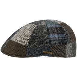 Kaszkiet Viscott Patchwork by Stetson, brązowo-niebieski, cm