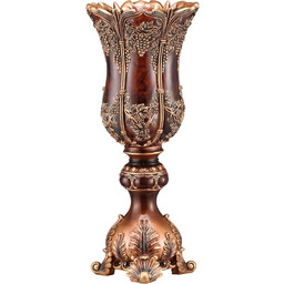 OK Lighting Dekoracyjny wazon, rubinowy czerwony, 50 cm
