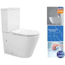Kompakt WC premiunm 815x385x630 mm RIMLESS , odpływ