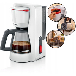 Ekspres przelewowy Bosch MyMoment TKA3M131 Szklany dzbanek 1,4l