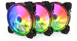 Krux Lunar ARGB Kit 120mm 3szt. Czarny Wentylator