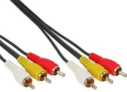 InLine kabel Cinch Audio/Video 3x wtyczka / 3x
