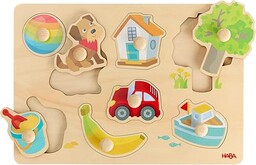HABA Puzzle z chwytakiem pierwsze słowa  drewniane