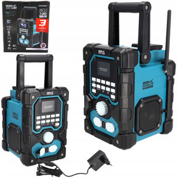 Radio Budowlane Dedra Sas+all Dab+ Fm Zasilacz głośnik