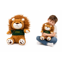 Pluszowy Lew 30 Cm W Zielonej Koszulce Lion