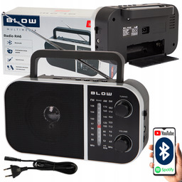 Radio Kuchenne Przenośne Bluetooth Budowlane Na Baterie Antena