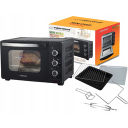 Wolnostojący Piekarnik Elektryczny 25l 1600W Konwekcja Rożen Podwójna