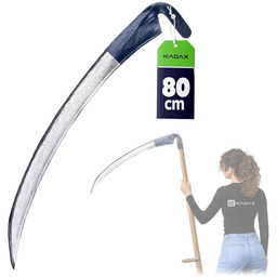 Kosa ogrodowa metalowa Civita 80 cm, niebieska