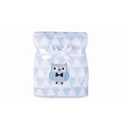 Babymatex Kocyk dziecięcy 75x100 Ricco błękitny biały