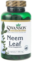 Swanson, Neem Leaf, 500 mg, Suplement diety, 100