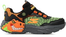 Sneakersy Skechers Dino Lights 400615L/BKOR Czarny