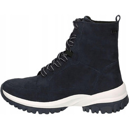 Caprice Botki Damskie Granatowe Skóra 38 1Żdb