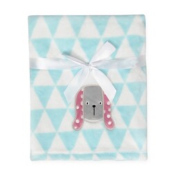 Babymatex Kocyk dziecięcy 75x100 Ricco miętowy biały